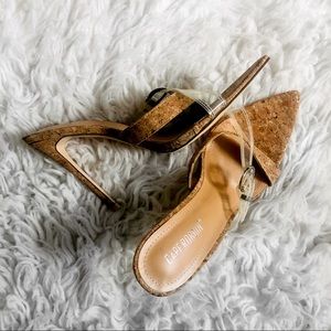 Cork + Plastic Buckle Stiletto